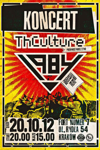 Koncert THCulture i 1984 - Kraków, Fort Numer 7 - 20.10.2012