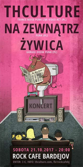 Koncert THCulture, Na Zewnątrz i Żywica - Bardejov - ROCK CAFE - 21.10.2017