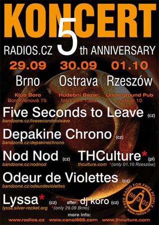 KONCERT THCulture na Radios.cz 5th Anniversary - Rzeszów 01.10.2011